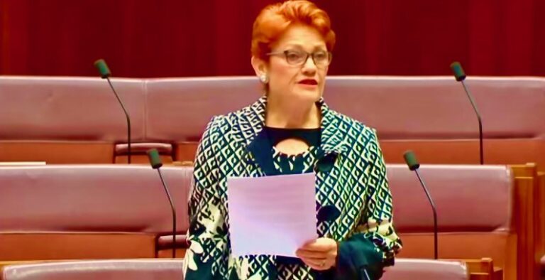 Pauline Hanson motion all lives matter failed in the Senate, Pauline says the gutless government voted against