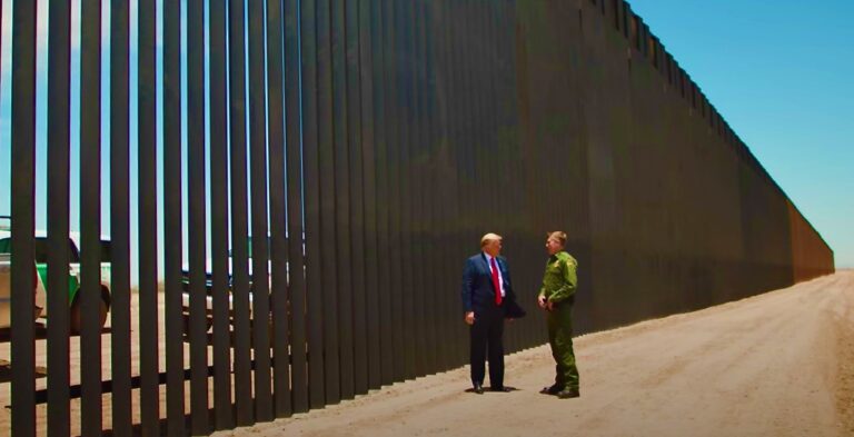 Trump state-of-the-art border wall, illegal crossings down 97 percent.