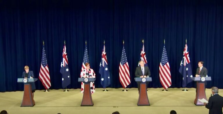 Pompeo with Secretary of Defense Esper, Australian Marise Payne Reaffirm Strong Alliance