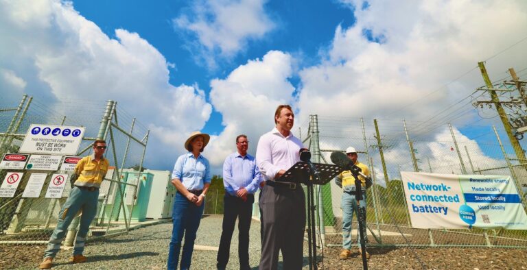 Central Queensland Clean energy exported via grid-connected battery at Tanby