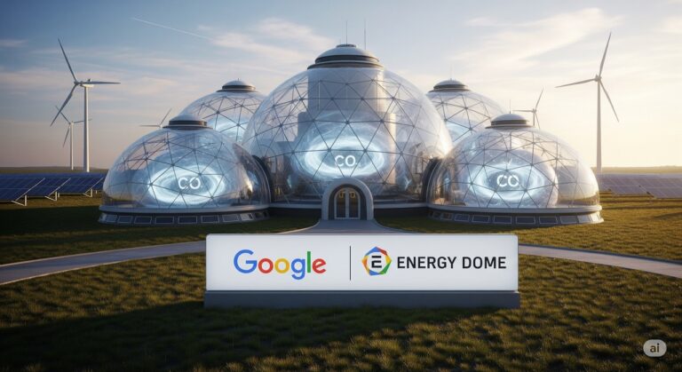 Google Partners with Energy Dome to Store Renewable Energy in Domes Filled with CO₂