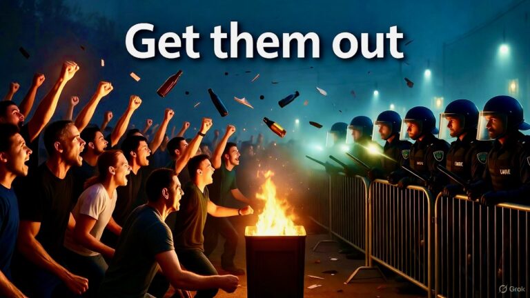 Dublin’s Inferno: Thousands Unleash Fury on Asylum Hotel, Mob Demands ‘Get Them Out!’