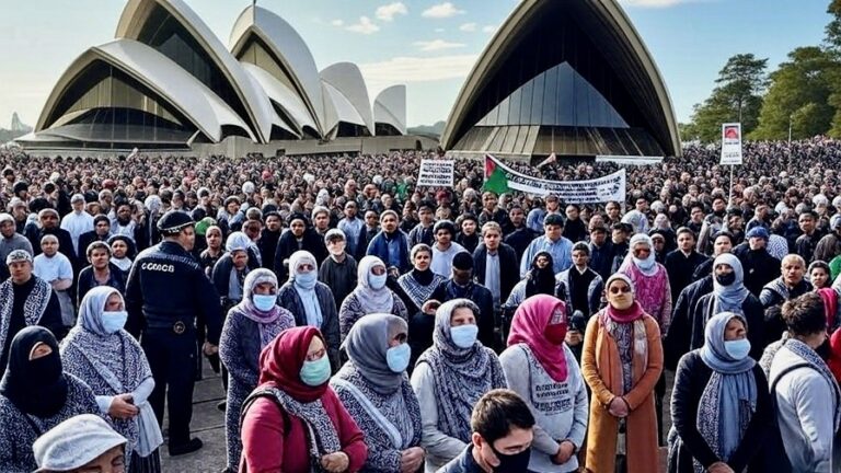 Tensions Rise as Police Move to Block Pro-Palestine March at Sydney Opera House