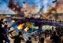 Iran night of the Ghosts: The CIA’s Secret Army waiting to Topple a Islamists Regime Intense battle at a river bridge.