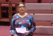 Faruqi flays labor: “you deserve the dustbin of history” Senator-Mehreen-Faruqi speaking in a formal Senate setting