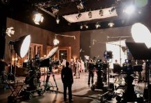 Oscar’s Inclusion Era: Hollywood’s Diversity Data Tells a Mixed Story Movie Making Set with Cameras, Lighting, Cast and Crew